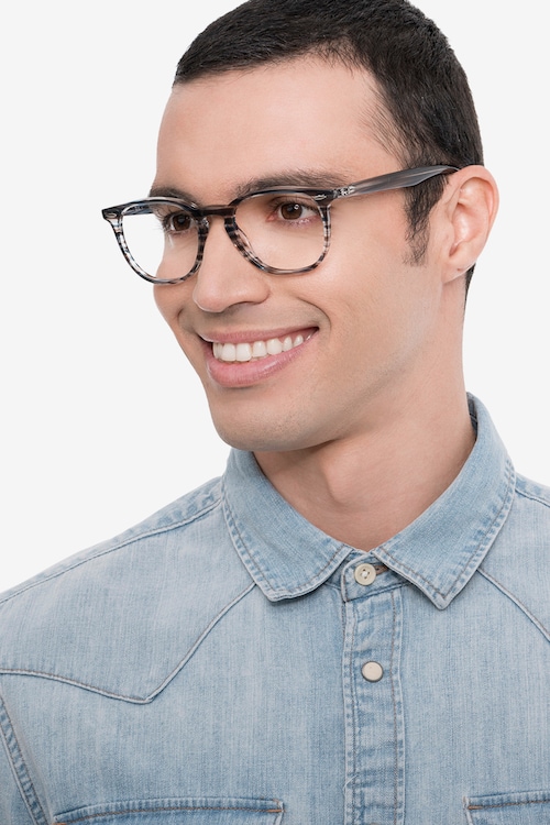 Ray-Ban RB7159 - Square Blue Frame 