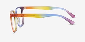 Freedom Rainbow Plastic Eyeglass Frames from EyeBuyDirect, Side View