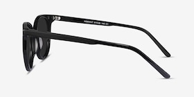 Hideout - Round Black Frame Sunglasses For Women | EyeBuyDirect