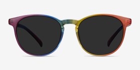 Power Rainbow Plastique Soleil de Lunette de vue d'EyeBuyDirect, Vue de Face