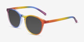 Power Rainbow Plastique Soleil de Lunette de vue d'EyeBuyDirect, Vue d'Angle