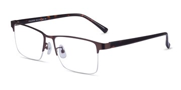 Brown Tortoise Childeric -  Metal Eyeglasses