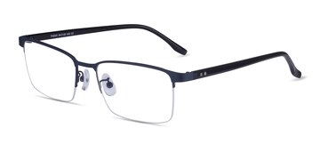 Navy Black Thesis -  Metal Eyeglasses