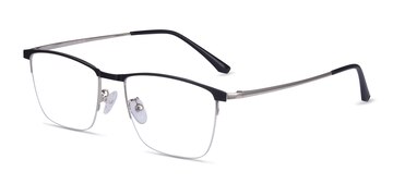 Black Silver Shawn -  Metal Eyeglasses