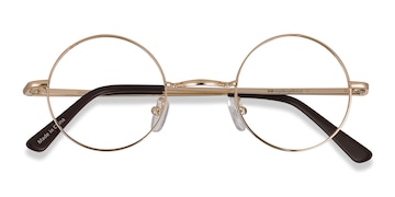 Golden Abazam -  Lightweight Metal Eyeglasses