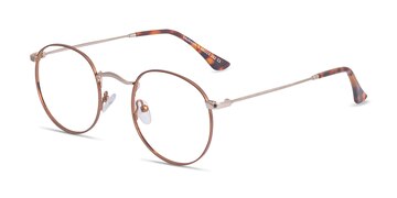 Brown Golden Daydream -  Lightweight Metal Eyeglasses