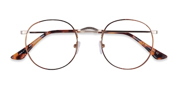 Brown Golden Daydream -  Lightweight Metal Eyeglasses
