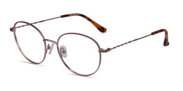 Rose Gold Twirl -  Lightweight Metal Eyeglasses