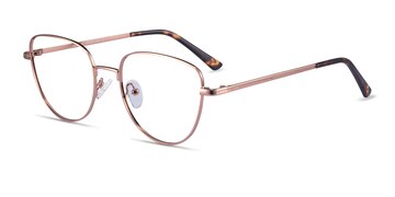 Rose Gold Clotilde -  Metal Eyeglasses