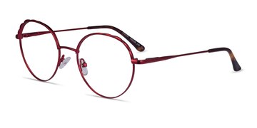 Burgundy Cloud -  Metal Eyeglasses