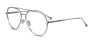 Silver Telescope -  Metal Eyeglasses