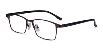 Matte Coffee Black Globe -  Acetate Eyeglasses
