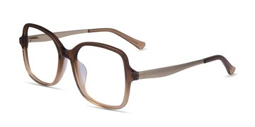 Clear Brown Clematis -  Acetate Eyeglasses