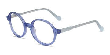 Clear Blue Confetti -  Acetate Eyeglasses