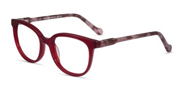 Red Floral Popcorn -  Acetate Eyeglasses