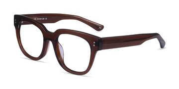 Clear Brown Life -  Fashion Acetate Eyeglasses