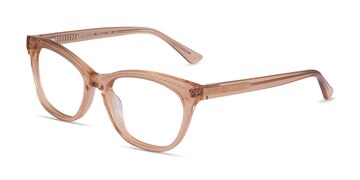 Clear Orange Gold Arabesque -  Acetate Eyeglasses