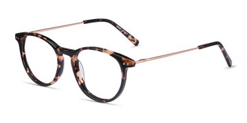 Tortoise Snap -  Lightweight Acetate, Metal Eyeglasses