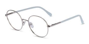 Silver Thea -  Classic Acetate, Metal Eyeglasses