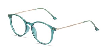 Emerald Green Amity -  Lightweight Plastic, Metal Eyeglasses