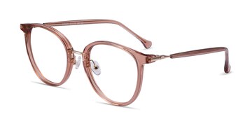 Clear Brown Shelby -  Acetate, Metal Eyeglasses