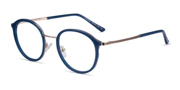 Navy Colman -  Acetate, Metal Eyeglasses