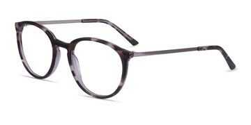 Ivory Tortoise Silver Mindful -  Acetate Eyeglasses
