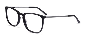 Black  Silver Domenico -  Acetate Eyeglasses