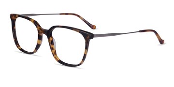 Tortoise Silver Confident -  Acetate Eyeglasses