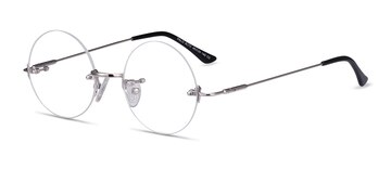 Silver Palo Alto -  Lightweight Metal Eyeglasses