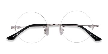 Silver Palo Alto -  Lightweight Metal Eyeglasses