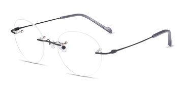 Black Shine -  Lightweight Titanium Eyeglasses
