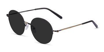 Black Bronze Sun Albee -  Metal Sunglasses
