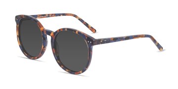 Blue Floral Vapor -  Acetate Sunglasses