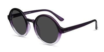 Purple Clear Solstice -  Plastic Sunglasses