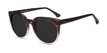 Brown Striped Queen -  Acetate Sunglasses
