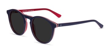Navy & Red Monument -  Acetate Sunglasses