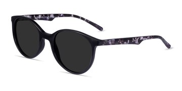 Black Floral Talent -  Plastic Sunglasses