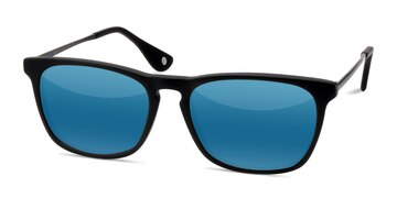 Matte Black Bogota -  Acetate, Metal Lunettes de soleil