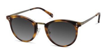 Caramel Sun Nostalgia -  Vintage Acetate, Metal Lunettes de soleil