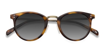 Caramel Sun Nostalgia -  Vintage Acetate, Metal Lunettes de soleil