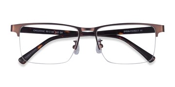 Brown Tortoise Childeric -  Metal Eyeglasses