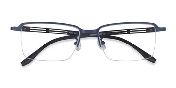 Navy Black Nine -  Metal Eyeglasses