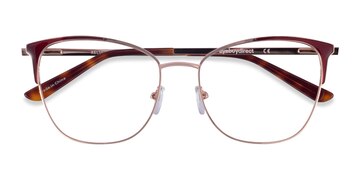 Red Rose Gold Kelsey -  Metal Eyeglasses