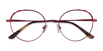 Burgundy Cloud -  Metal Eyeglasses