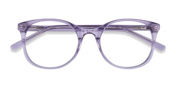 Clear Purple Greta -  Colorful Acetate Eyeglasses