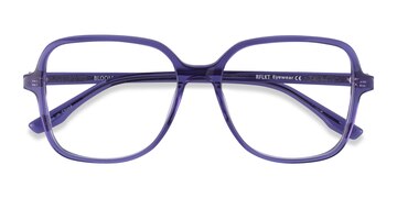 Clear Purple Bloom -  Fashion Acetate Eyeglasses