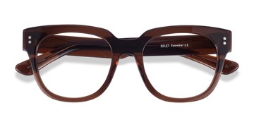Clear Brown Life -  Fashion Acetate Eyeglasses