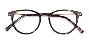 Tortoise Snap -  Lightweight Acetate, Metal Eyeglasses