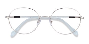 Silver Thea -  Classic Acetate, Metal Eyeglasses